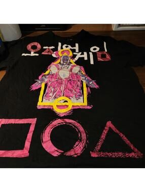 Mens DeKryptic Squid Game  Textured T-Shirt Sz 2XL, Awesome Shiny